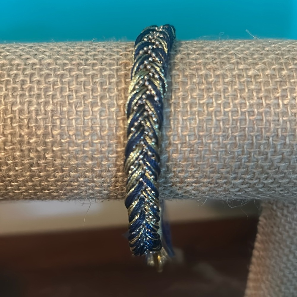 Navy and Gold Erimish Bracelet